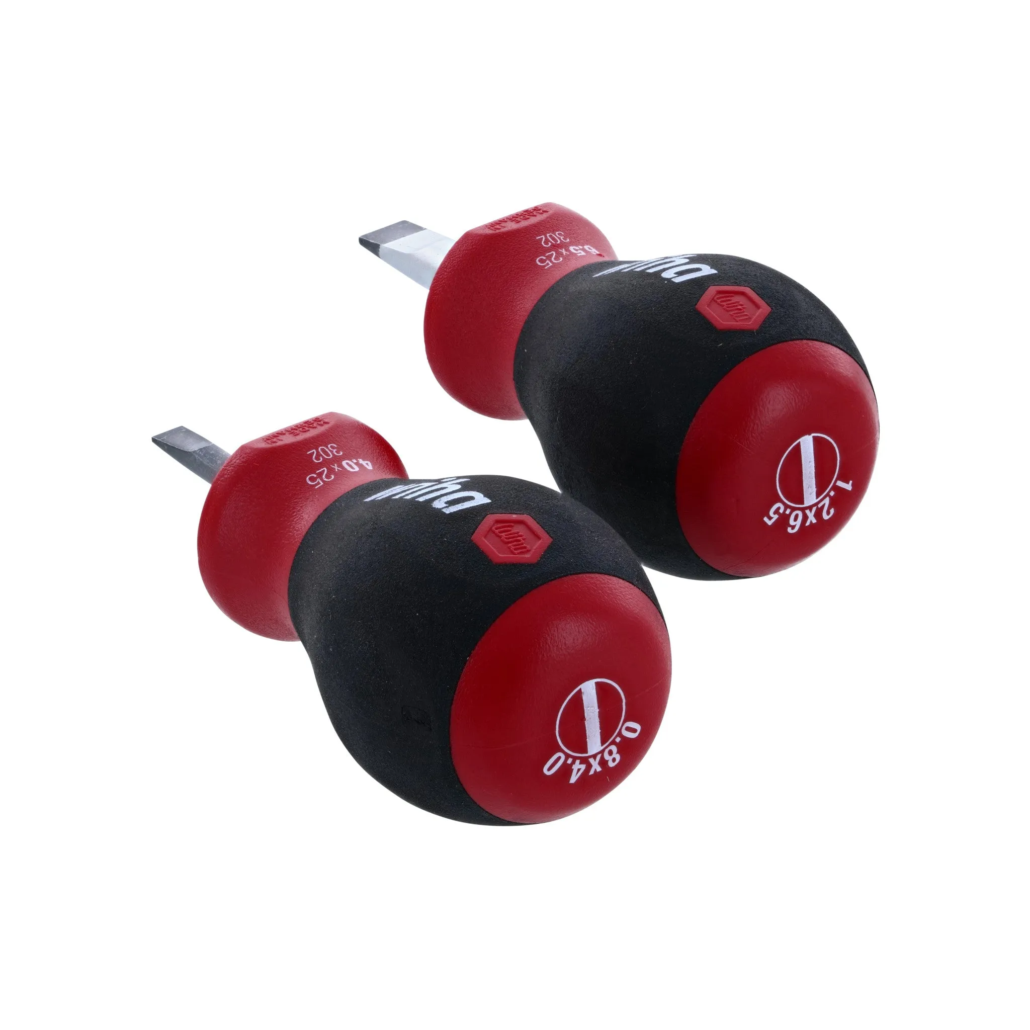 2 Piece SoftFinish Stubby Slotted Screwdriver Set