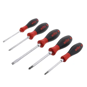 5 Piece SoftFinish XHeavy Duty Slotted and Phillips Screwdriver Set