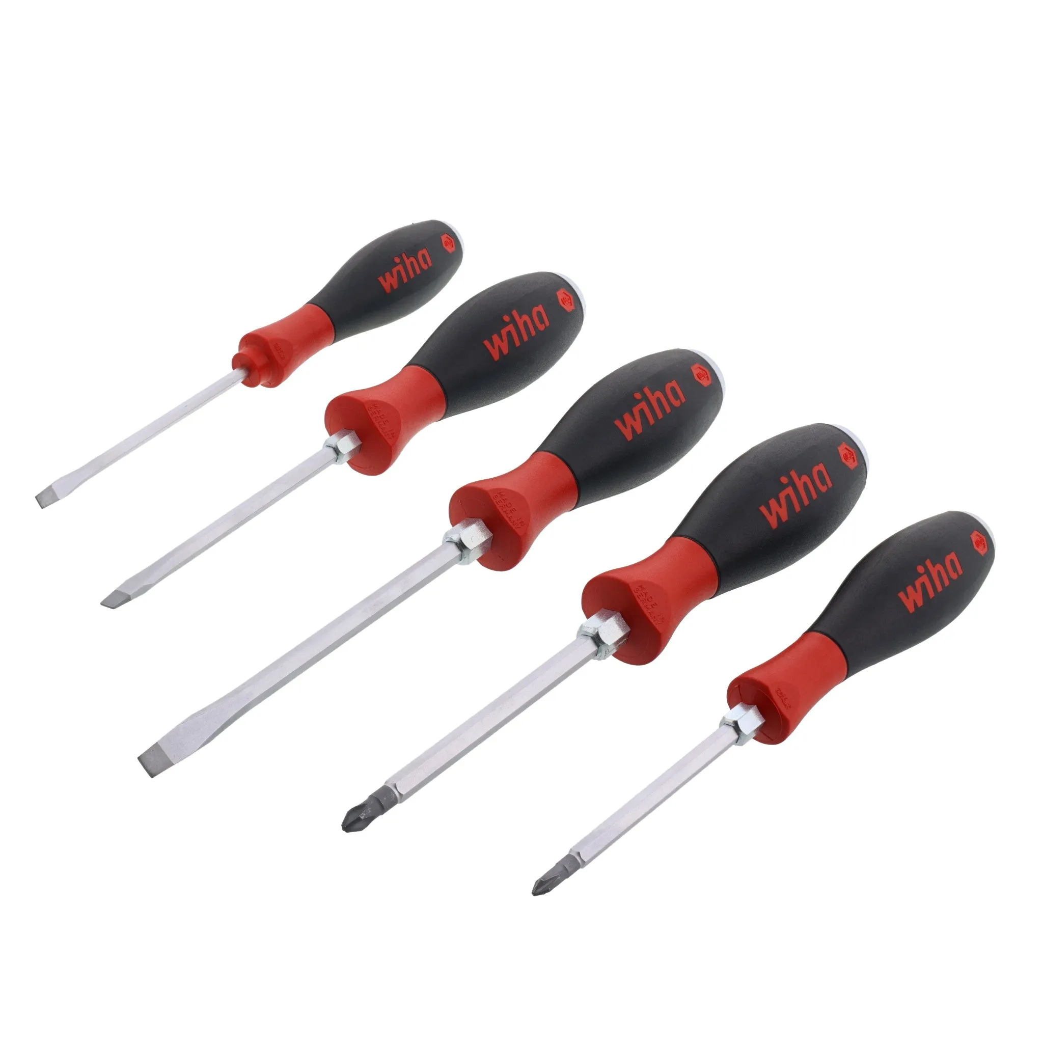 5 Piece SoftFinish XHeavy Duty Slotted and Phillips Screwdriver Set
