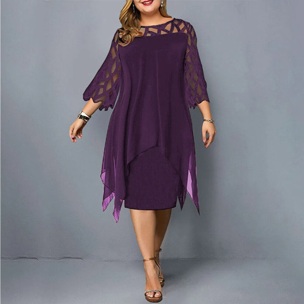 Alina - Elegant women's midi dress