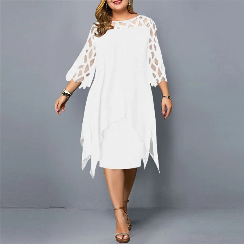 Alina - Elegant women's midi dress