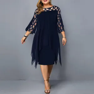 Alina - Elegant women's midi dress
