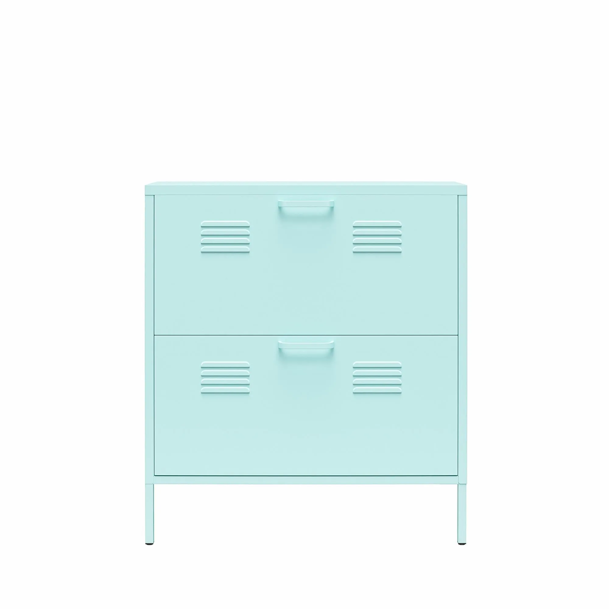 Cache 2 Door Locker Style Metal Shoe Storage Cabinet