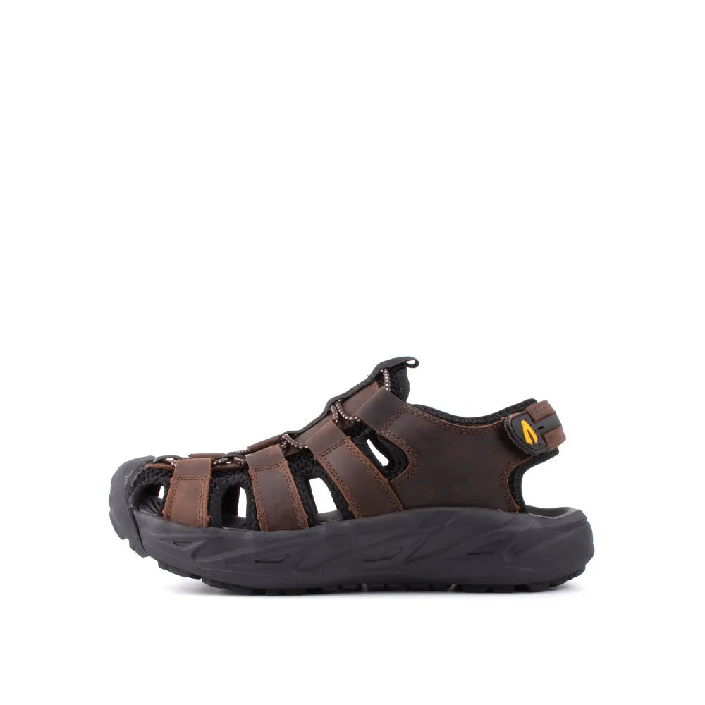 camel active Adjustable Leather Strap Sandals Men Coffee VALERIO 892403-XC1SV-33 COFFEE