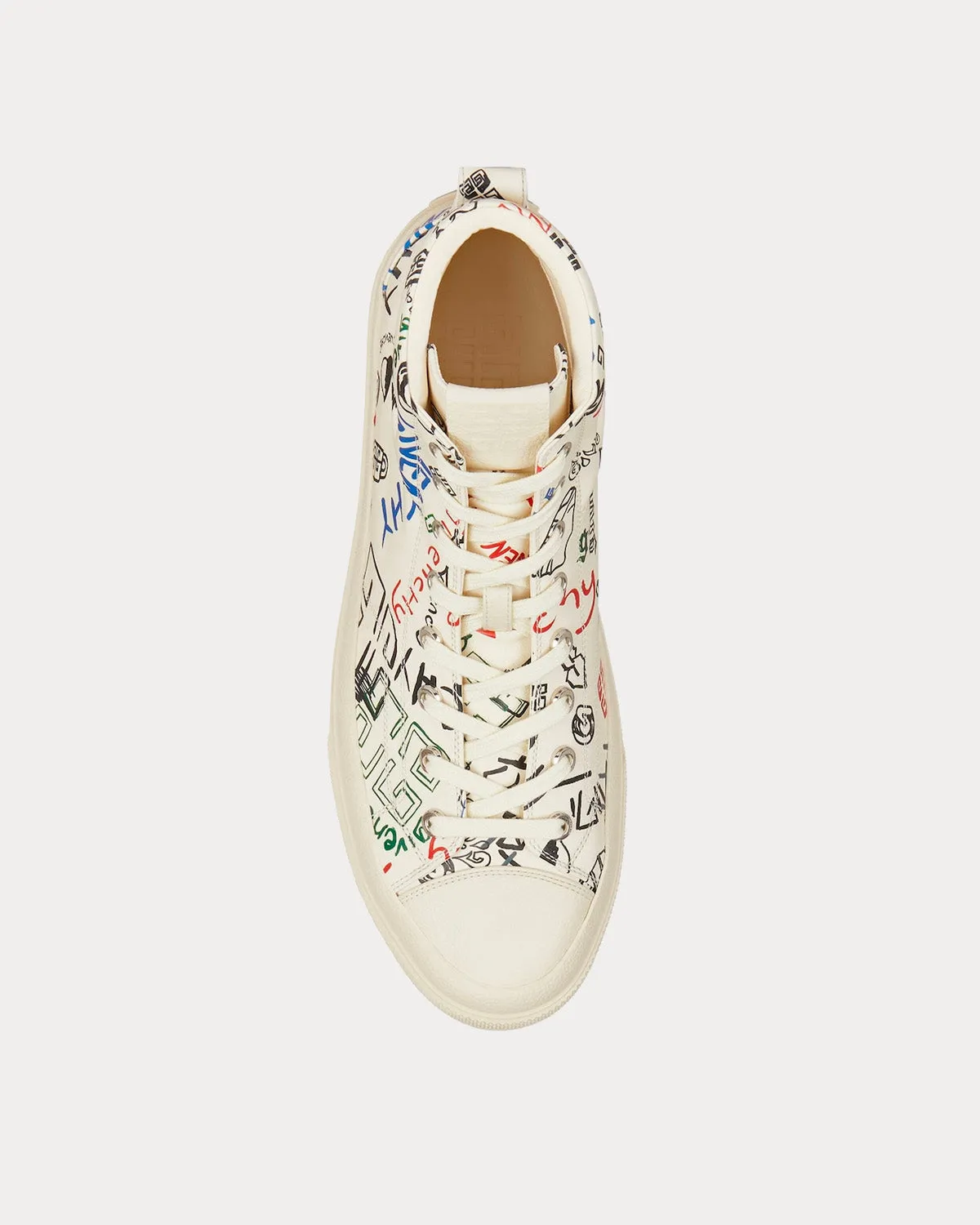 City Graffiti Print Multicolour High Top Sneakers