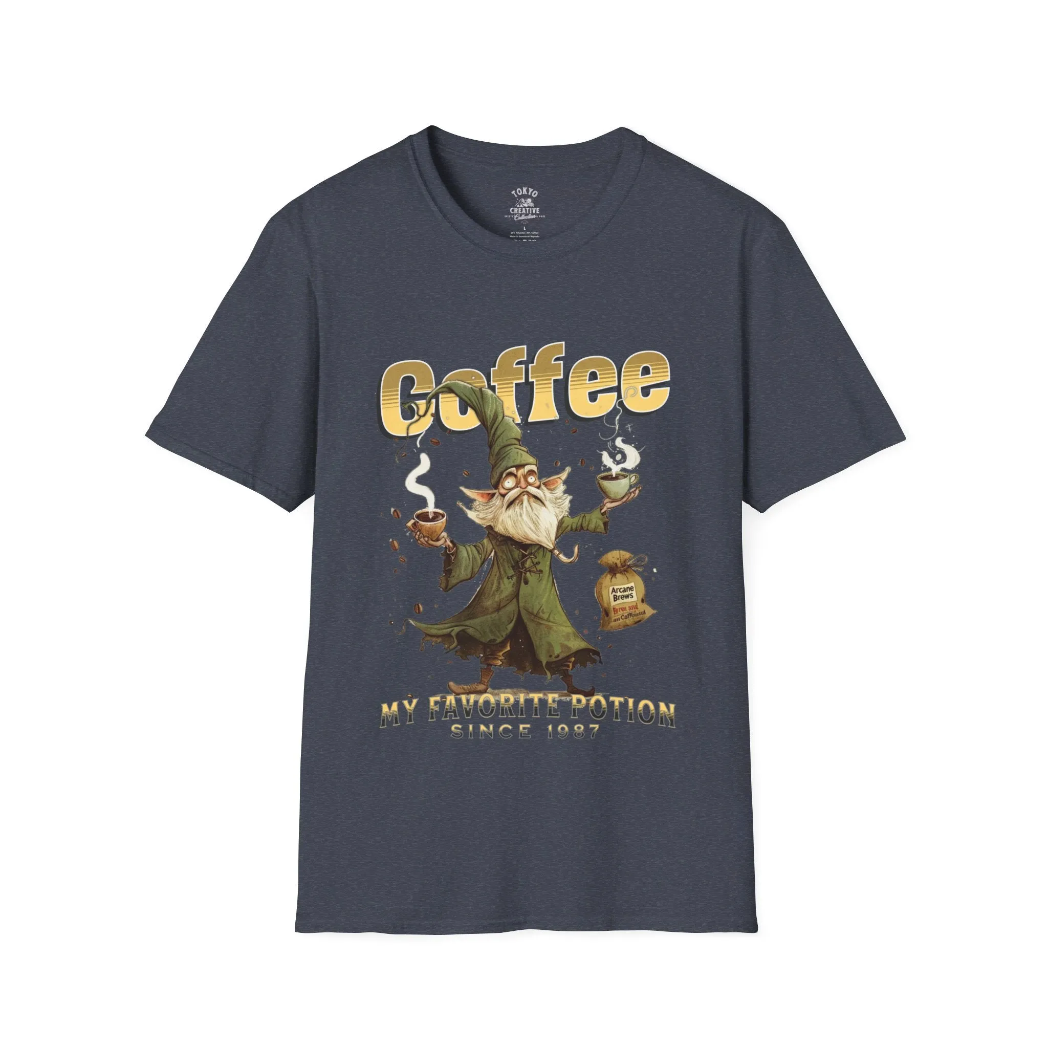 Coffee Conjuror - 'My Favorite Potion Since 1987' Fritzy Wizard Tee