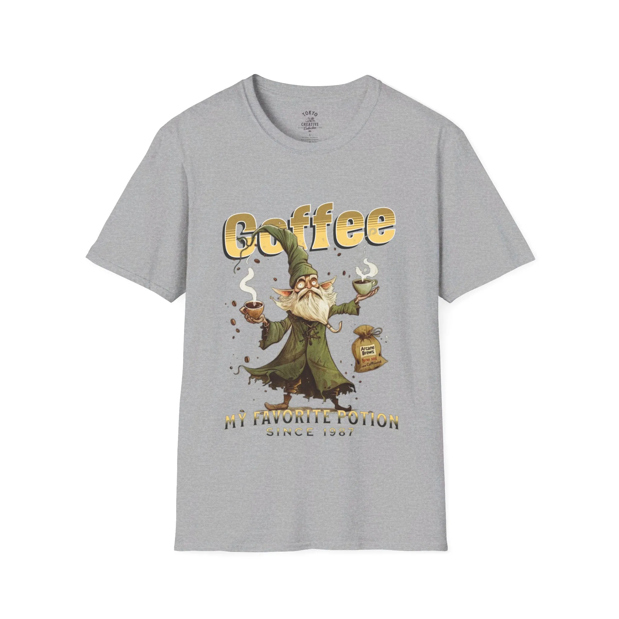 Coffee Conjuror - 'My Favorite Potion Since 1987' Fritzy Wizard Tee