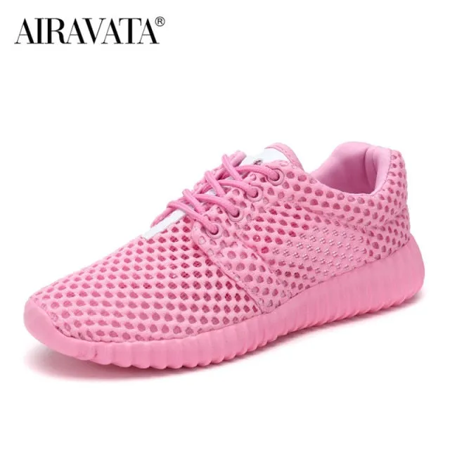 Comfortable Breathable Lace-up Mesh Couples Shoes for Sports