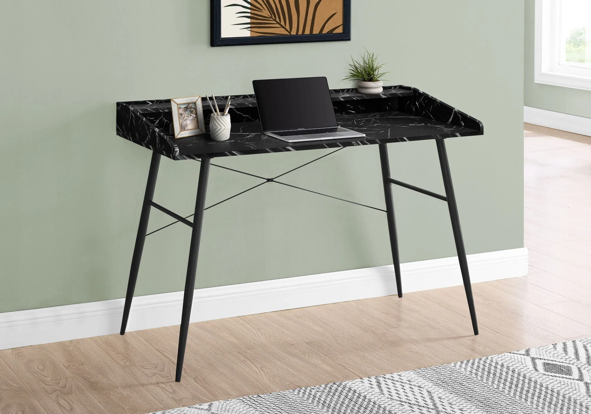 Computer Desk For Home Office, Laptop Storage Shelves, Contemporary & Modern by Couch.com