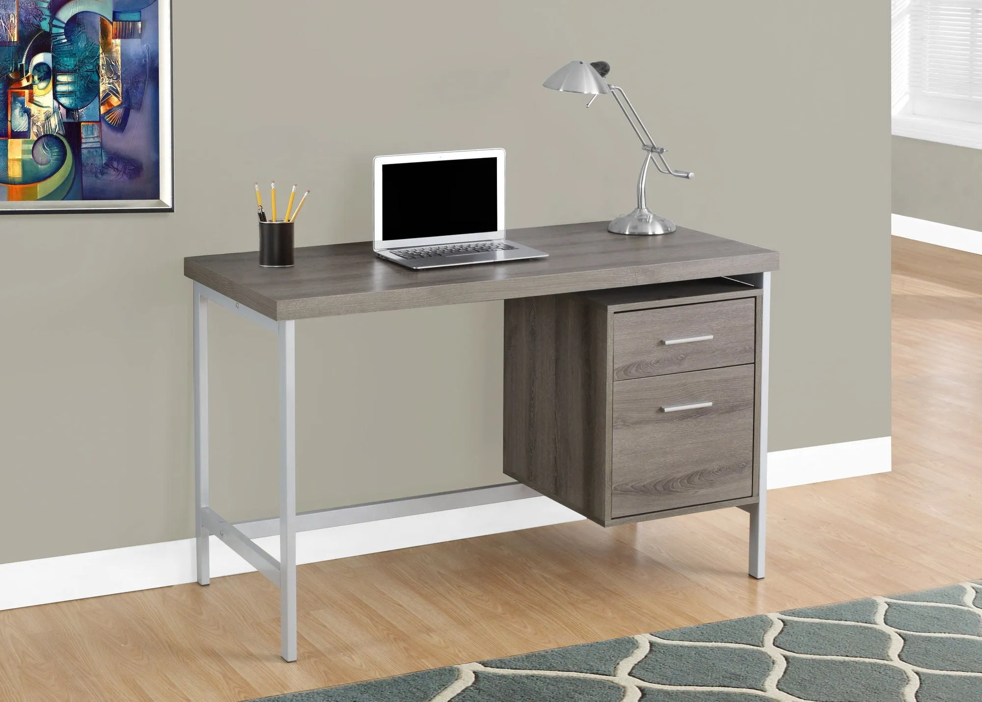 Computer Desk For Home Office, Left, Right Set - Up, Storage Drawers, Modern Design by Couch.com