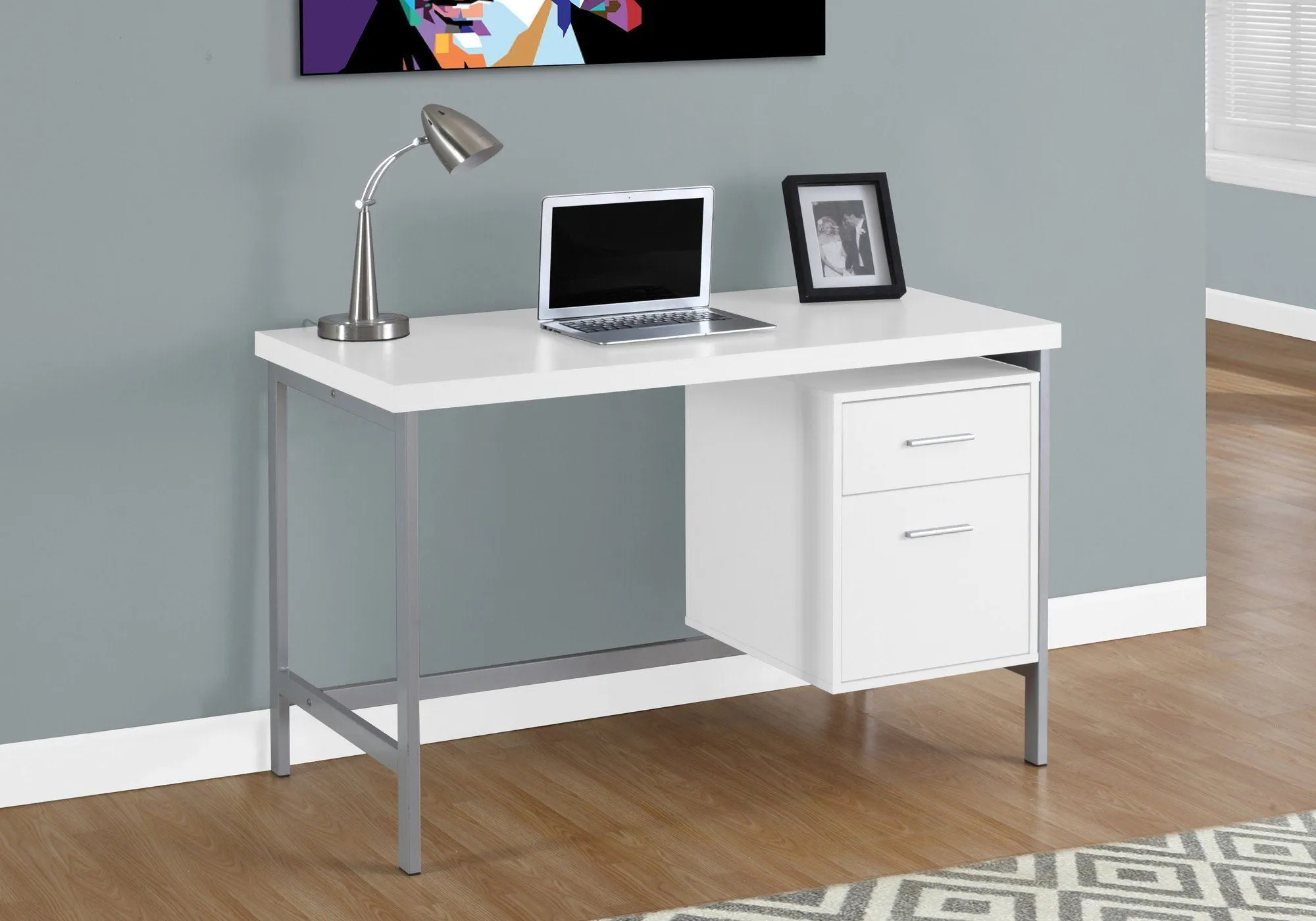 Computer Desk For Home Office, Left, Right Set - Up, Storage Drawers, Modern Design by Couch.com