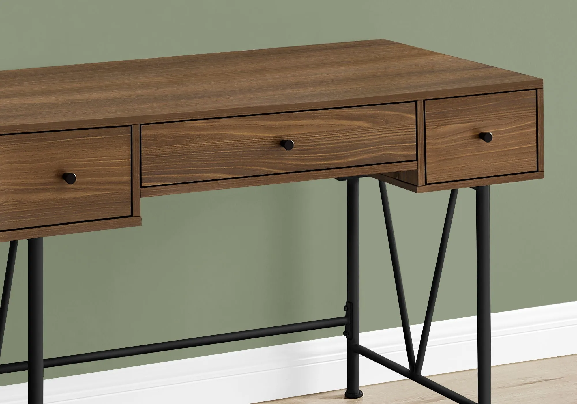Computer Desk For Home Office, Stylish Design, Storage Drawers, Transitional by Couch.com