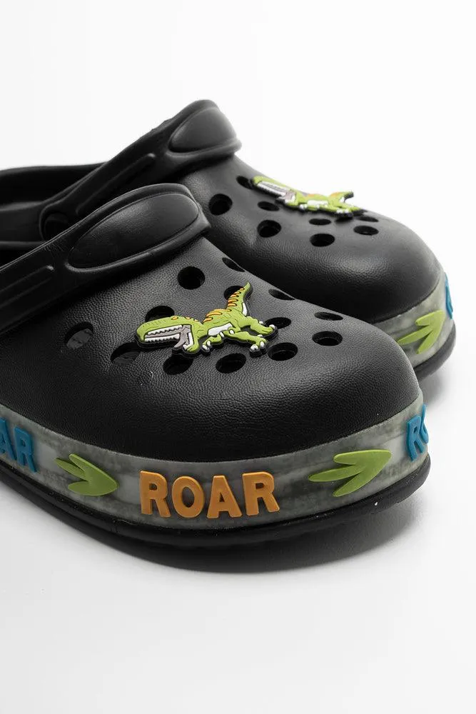 Dinosaur Clog Black