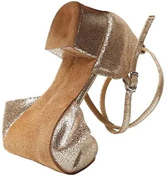 DKZSYIM Women's Professional Latin Dance Shoes Ballroom Wedding Performance Shoes,Model YCL212