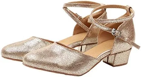 DKZSYIM Women's Professional Latin Dance Shoes Ballroom Wedding Performance Shoes,Model YCL212