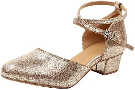 DKZSYIM Women's Professional Latin Dance Shoes Ballroom Wedding Performance Shoes,Model YCL212