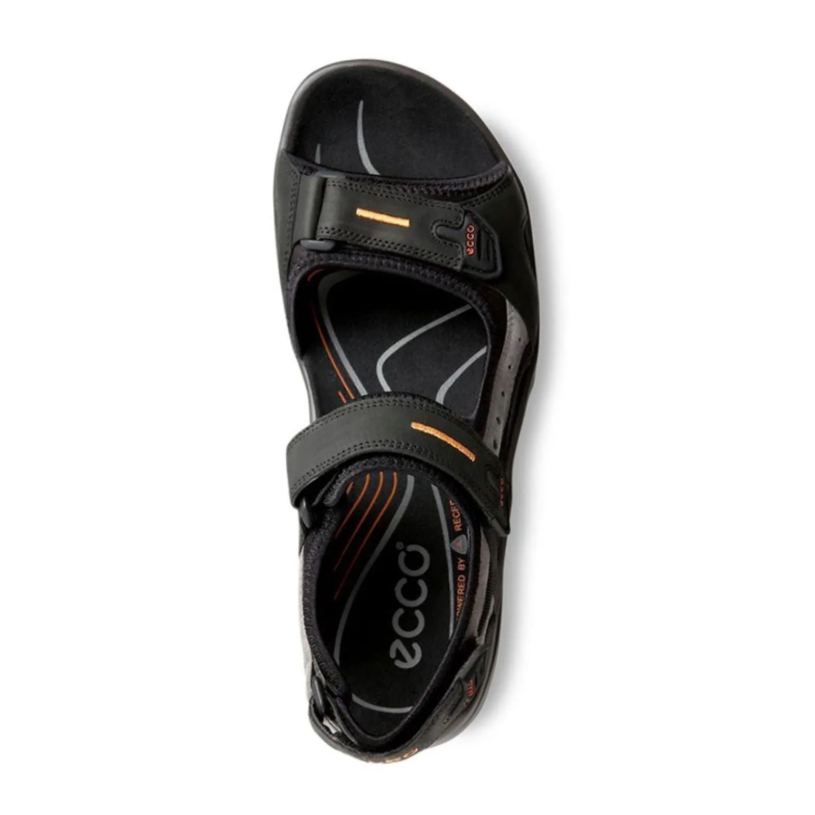 ECCO Yucatan Active Sandal (Men) - Black/Mole/Black