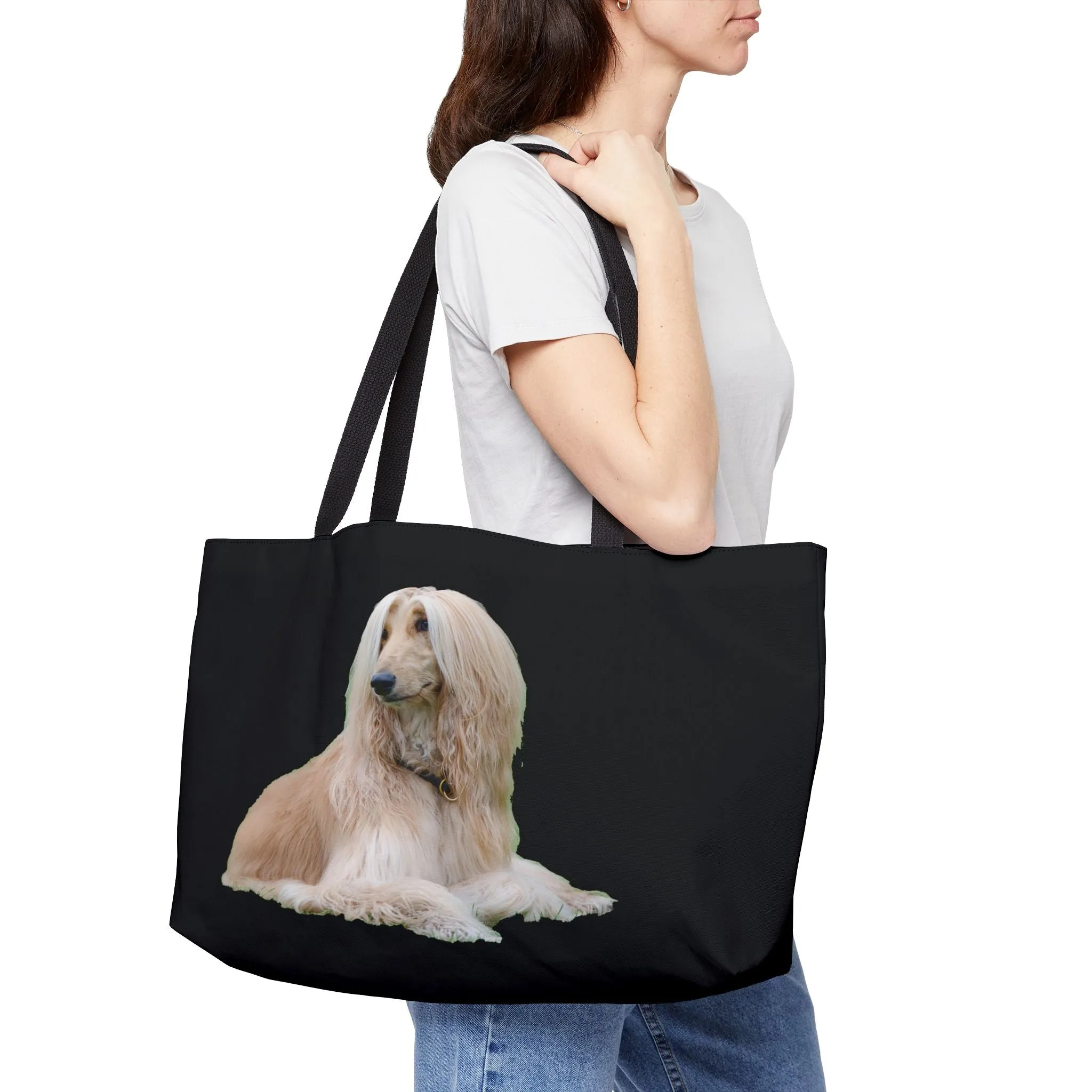 Elegant Afghan Hound Weekender Tote Bag