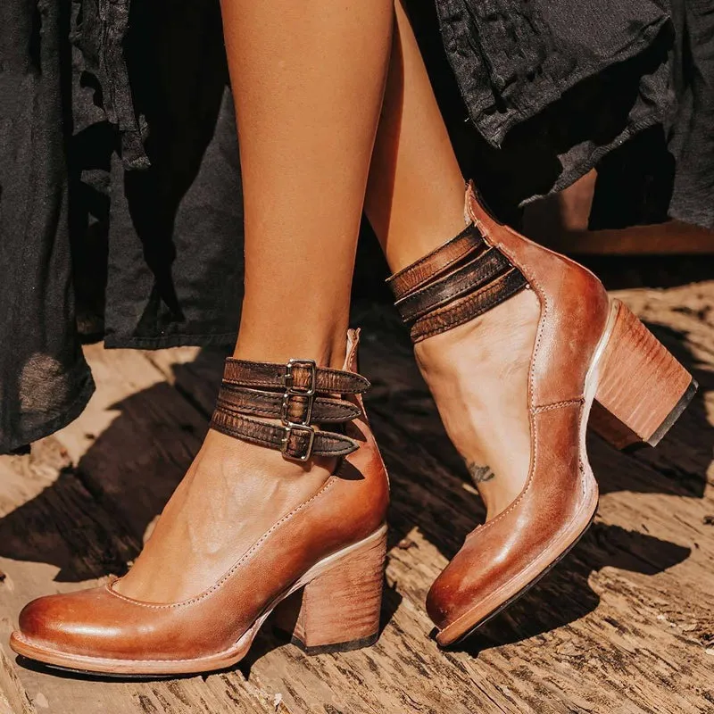 Elegant Belt Buckle Strap Mary Jane Shoes