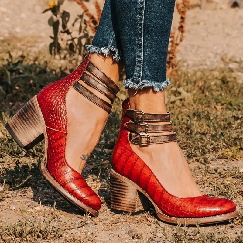 Elegant Belt Buckle Strap Mary Jane Shoes