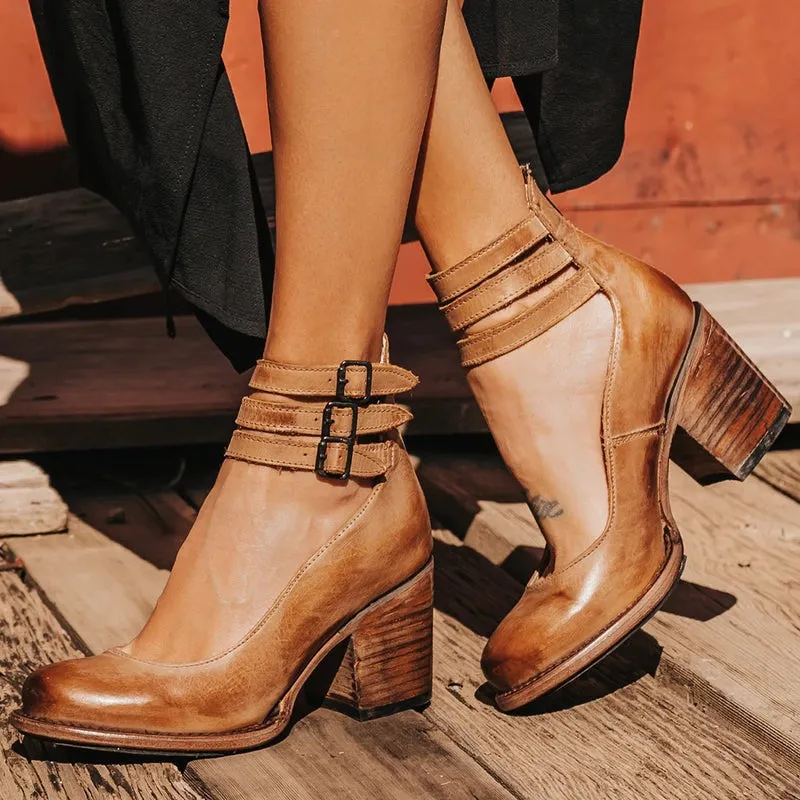 Elegant Belt Buckle Strap Mary Jane Shoes