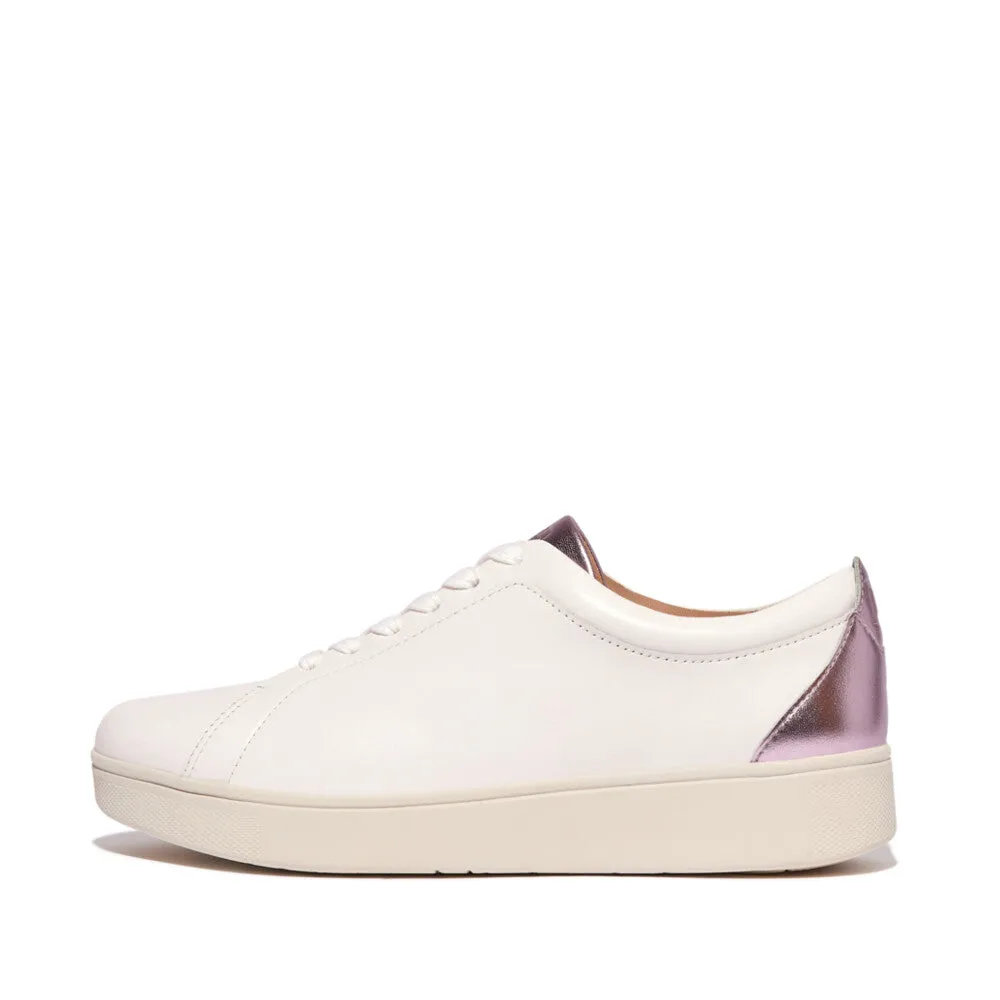 FitFlop RALLY Metallic-Backtab Leather Sneakers