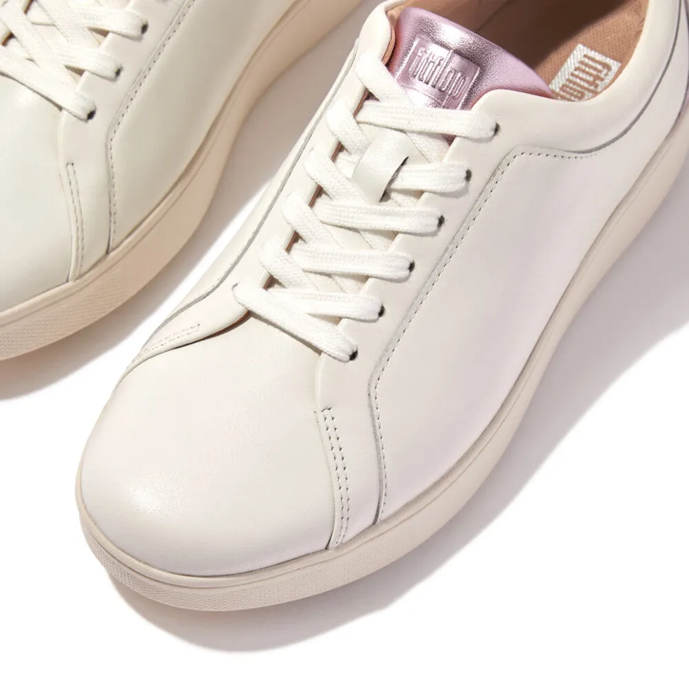 FitFlop RALLY Metallic-Backtab Leather Sneakers
