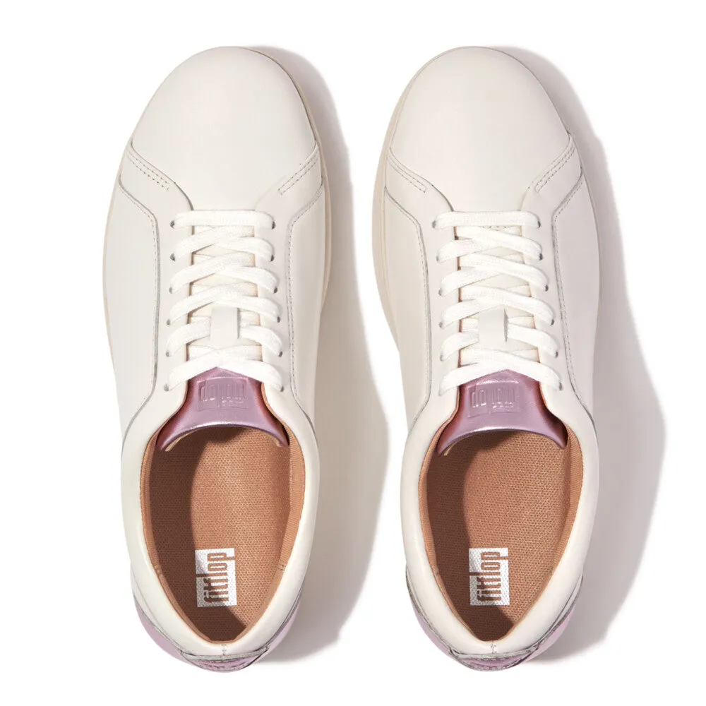 FitFlop RALLY Metallic-Backtab Leather Sneakers