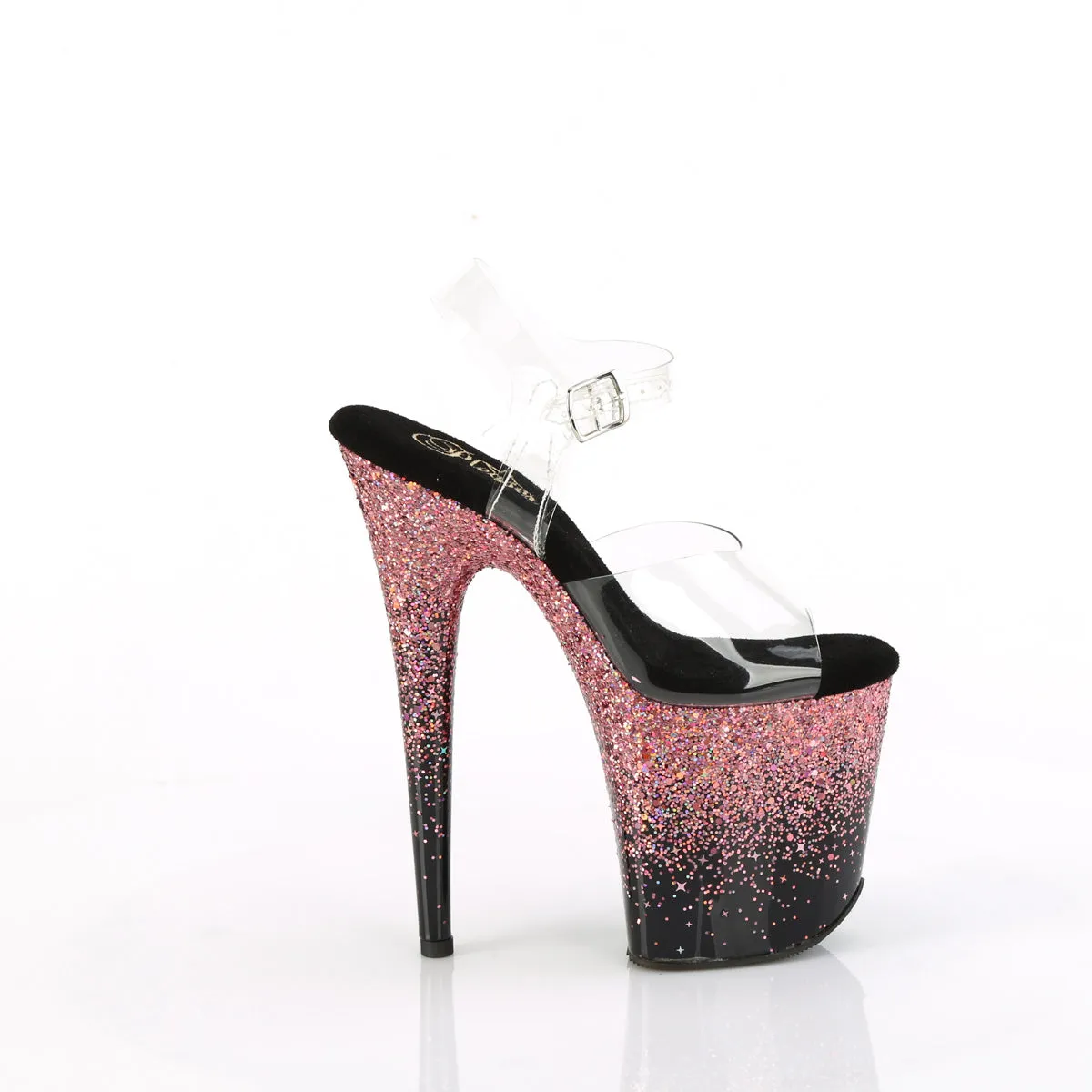 FLAMINGO-808SS Pleaser Clear/Pink Sexy Platform Shoes (Pole Dancing Heels)