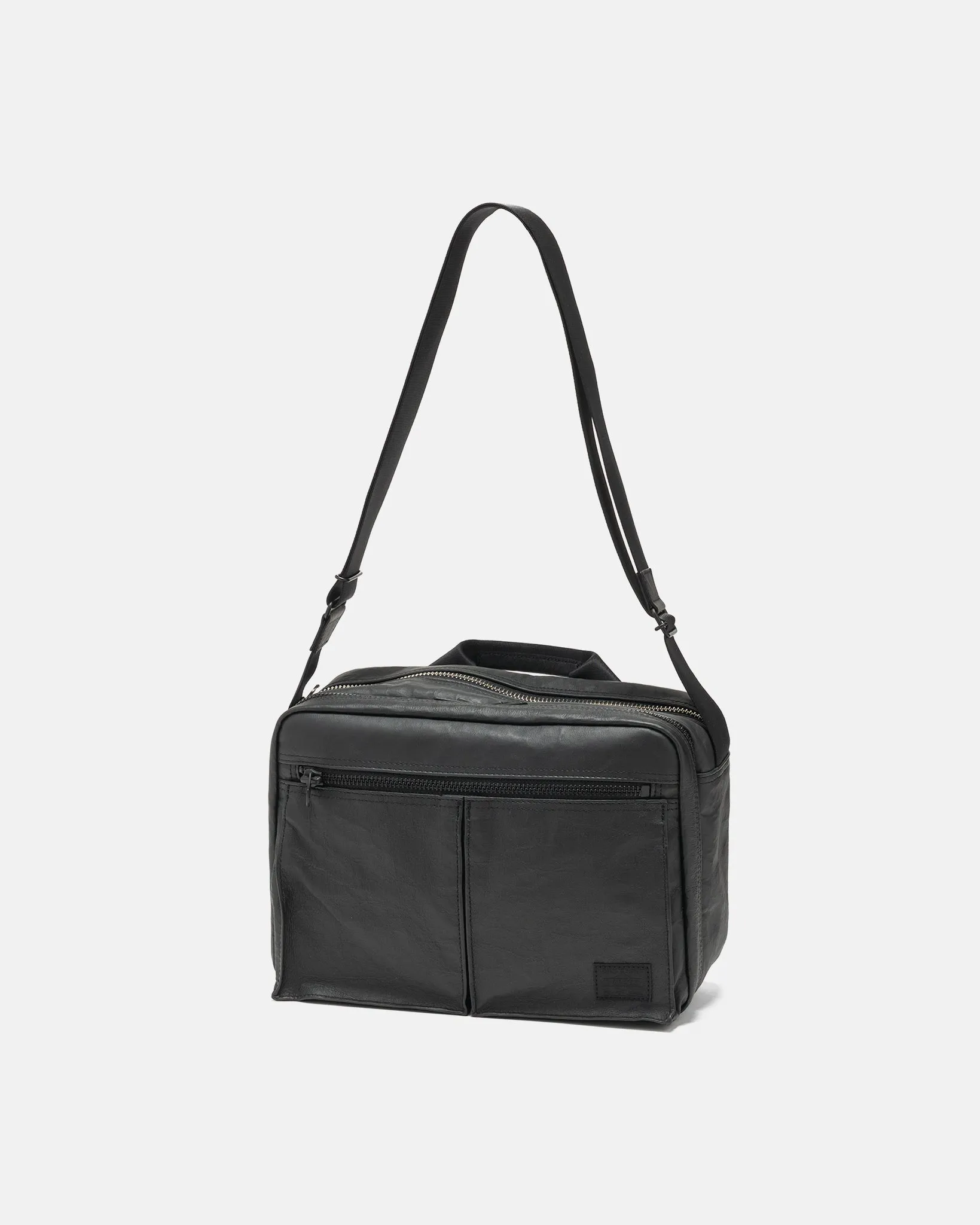 FREESTYLE Dyneema Leather Shoulder Bag #2 Black