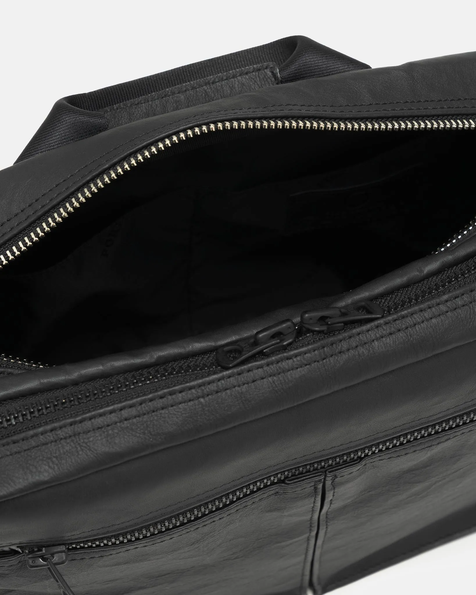 FREESTYLE Dyneema Leather Shoulder Bag #2 Black