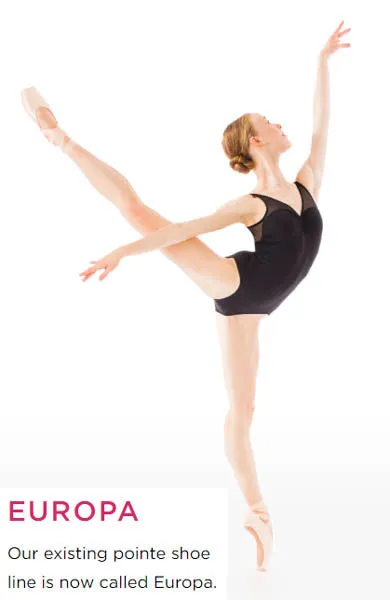 Gaynor Minden Europa Classic Fit Extraflex Shank Box 5 Pointe Shoes