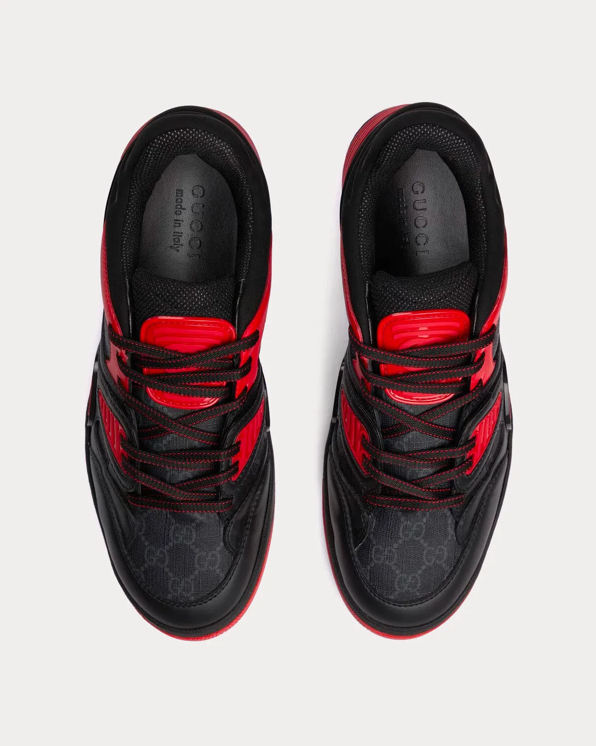 GG Basket Red / Black Low Top Sneakers