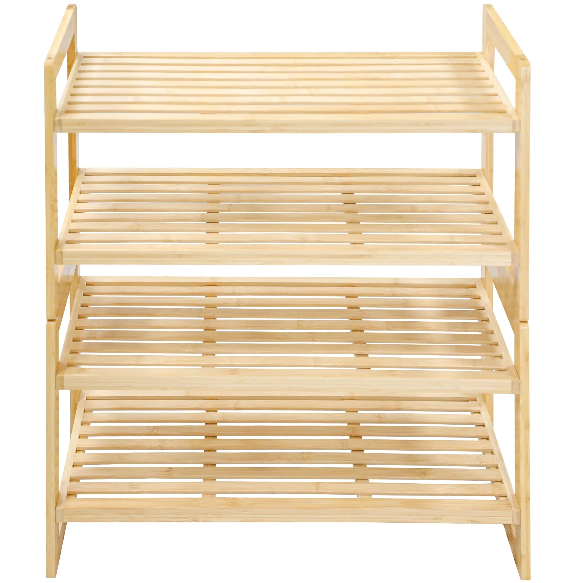 GL--Bamboo four-layer shoe rack, customizable number of layers, custom logo, custom size