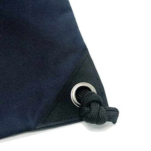 HOLYLUCK Men & Women Sport Gym Sack Drawstring Backpack Bag - Navy Blue