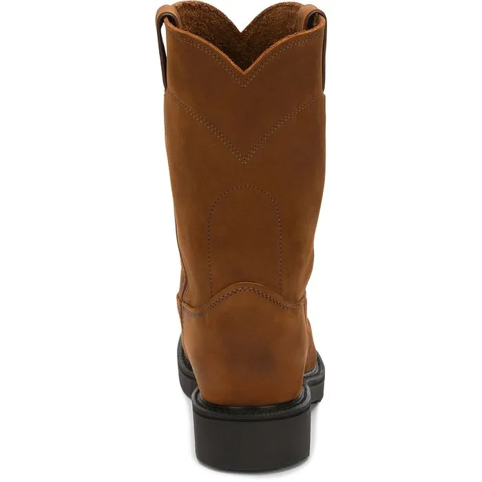 JUSTIN MENS CONDUCTOR PULL ON WORKBOOTS STYLE 4760