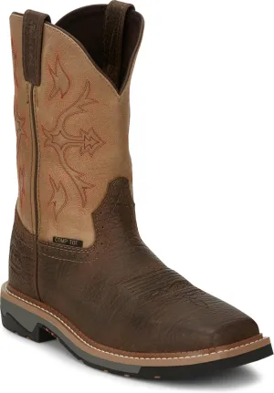 Justin Mens Stampede Bolt Comp Boots