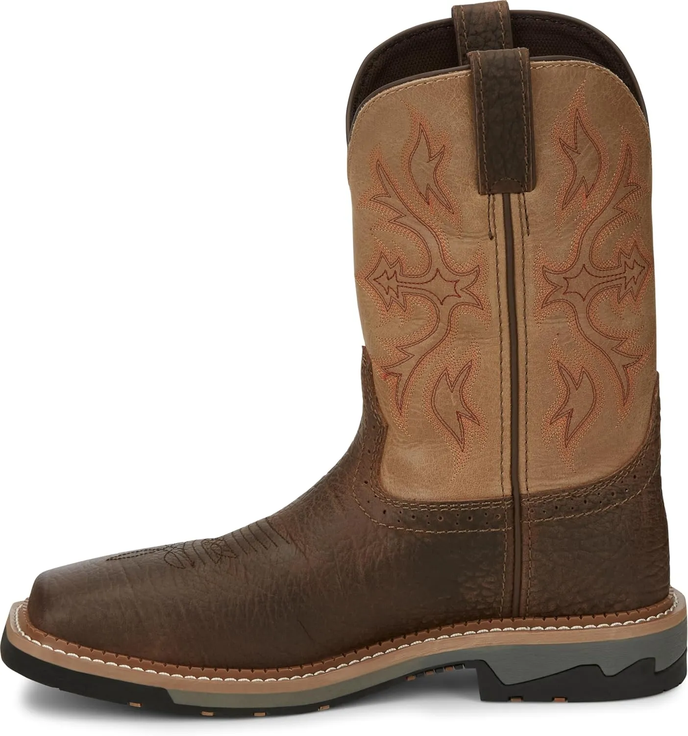 Justin Mens Stampede Bolt Comp Boots