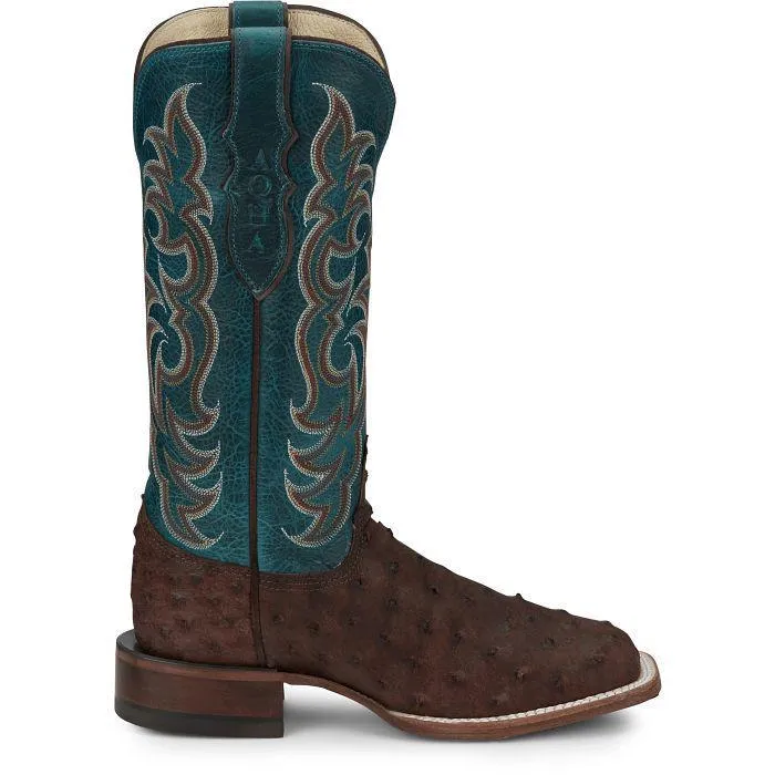 Justin Women's Cowgirl Boots "Wild Cigar" Ostrich