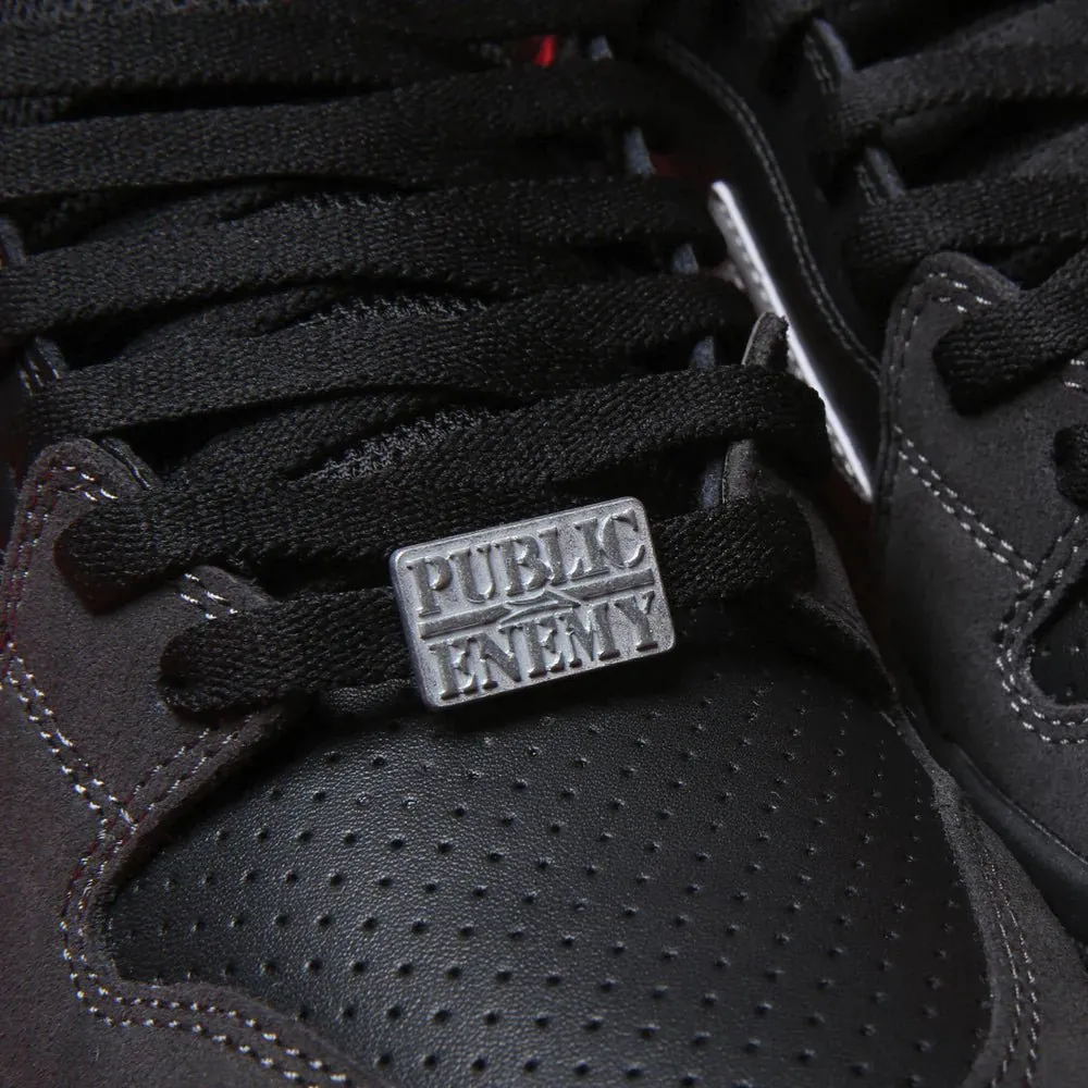 Lakai Telford Low - Public Enemy - Black / Charcoal Suede