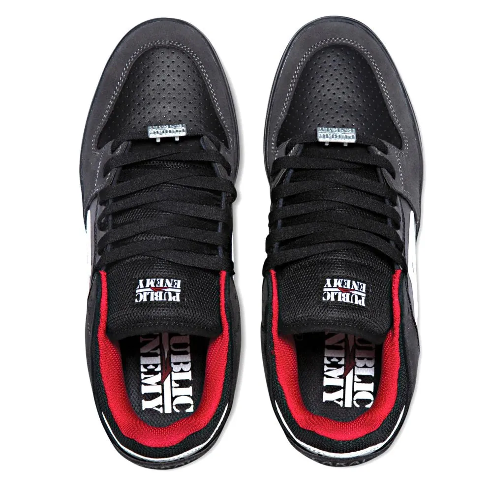 Lakai Telford Low - Public Enemy - Black / Charcoal Suede