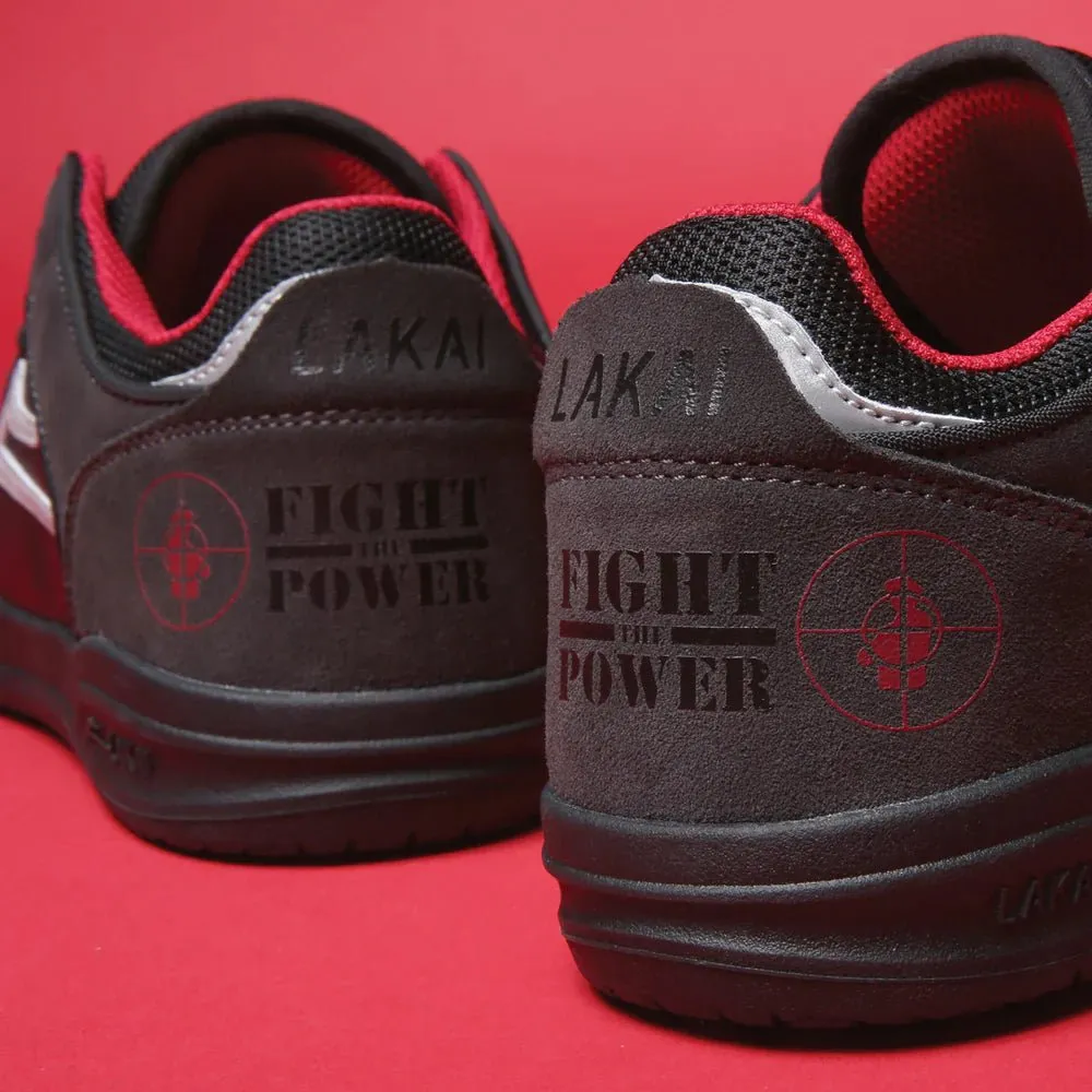 Lakai Telford Low - Public Enemy - Black / Charcoal Suede