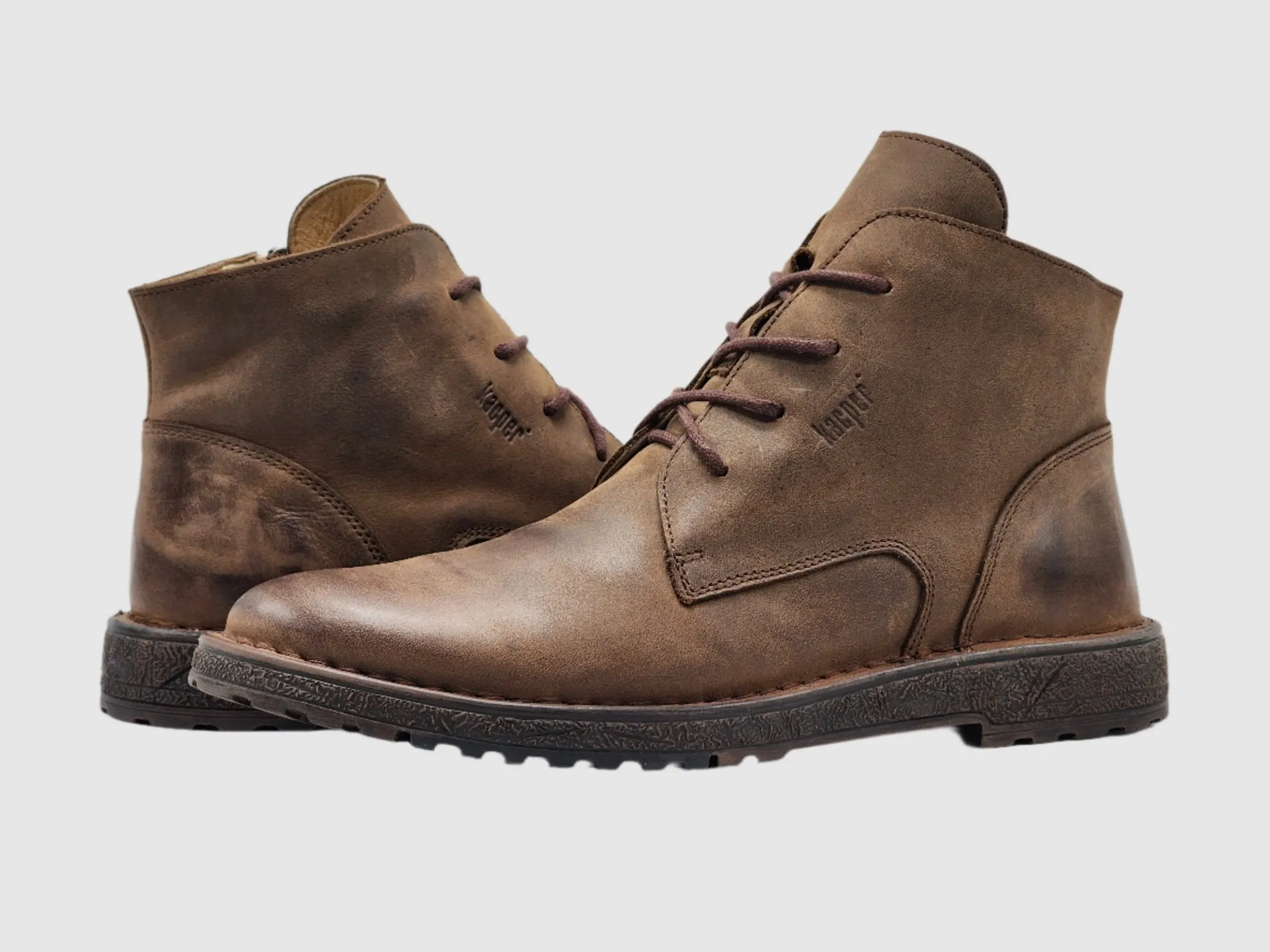 Men's Derby Boots - Brown