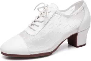ONAIC Women Practice Dance Shoes Ballroom Latin Dance Shoes 5CM Shoes Heel Professional Performance Dance Shoes for Girls