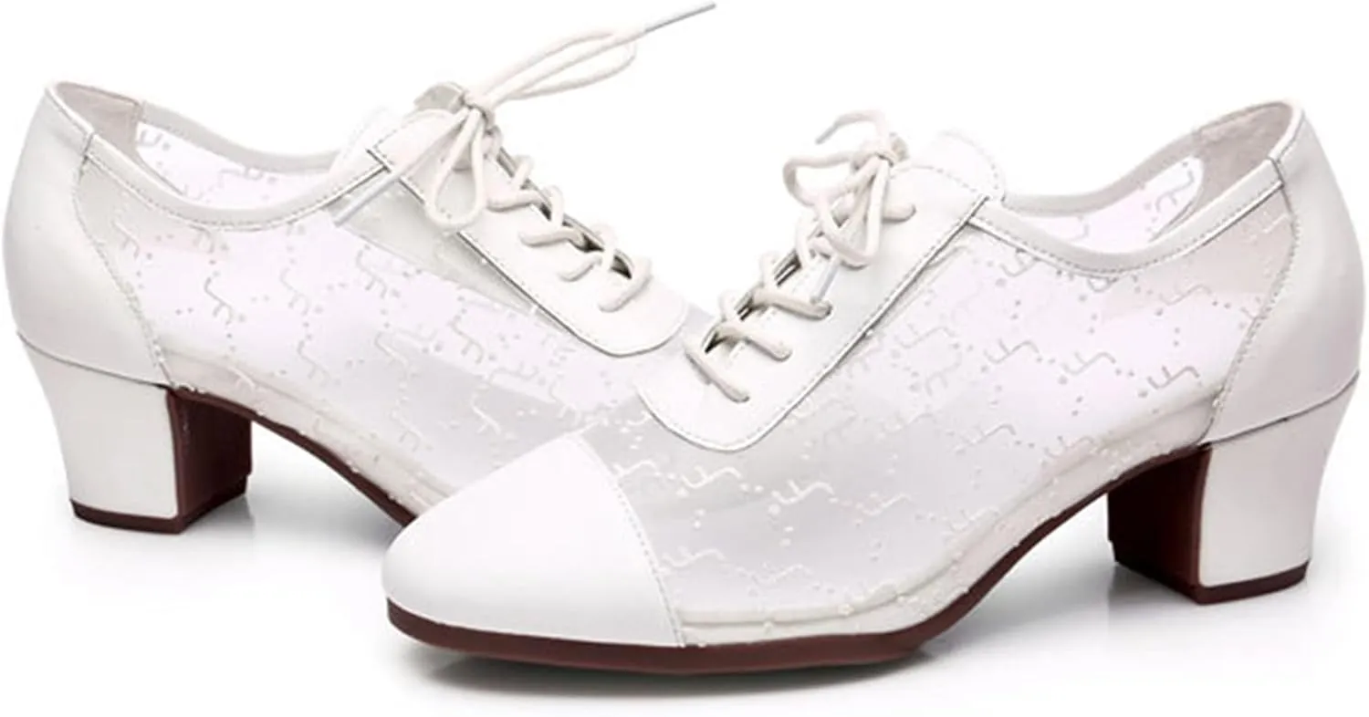 ONAIC Women Practice Dance Shoes Ballroom Latin Dance Shoes 5CM Shoes Heel Professional Performance Dance Shoes for Girls