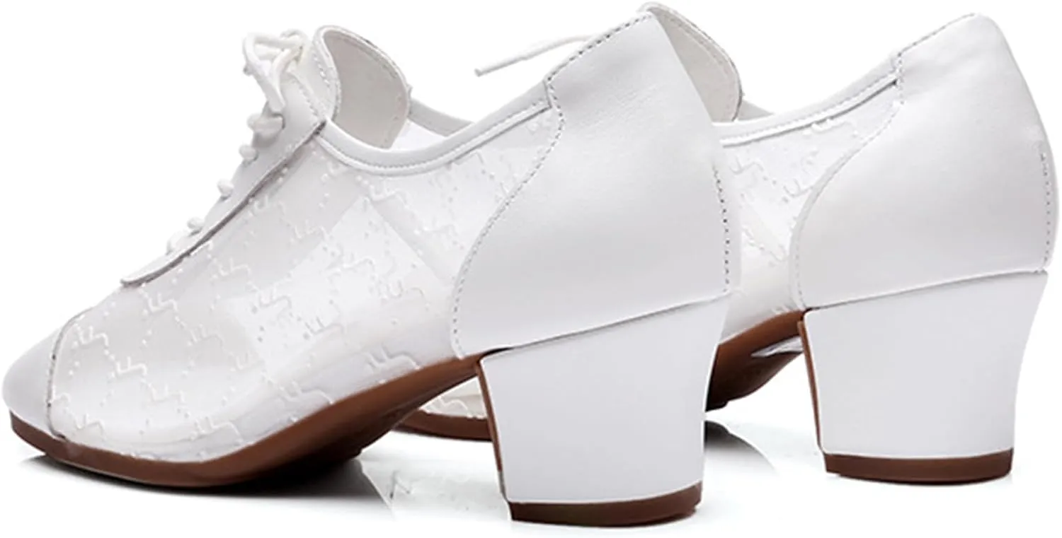 ONAIC Women Practice Dance Shoes Ballroom Latin Dance Shoes 5CM Shoes Heel Professional Performance Dance Shoes for Girls