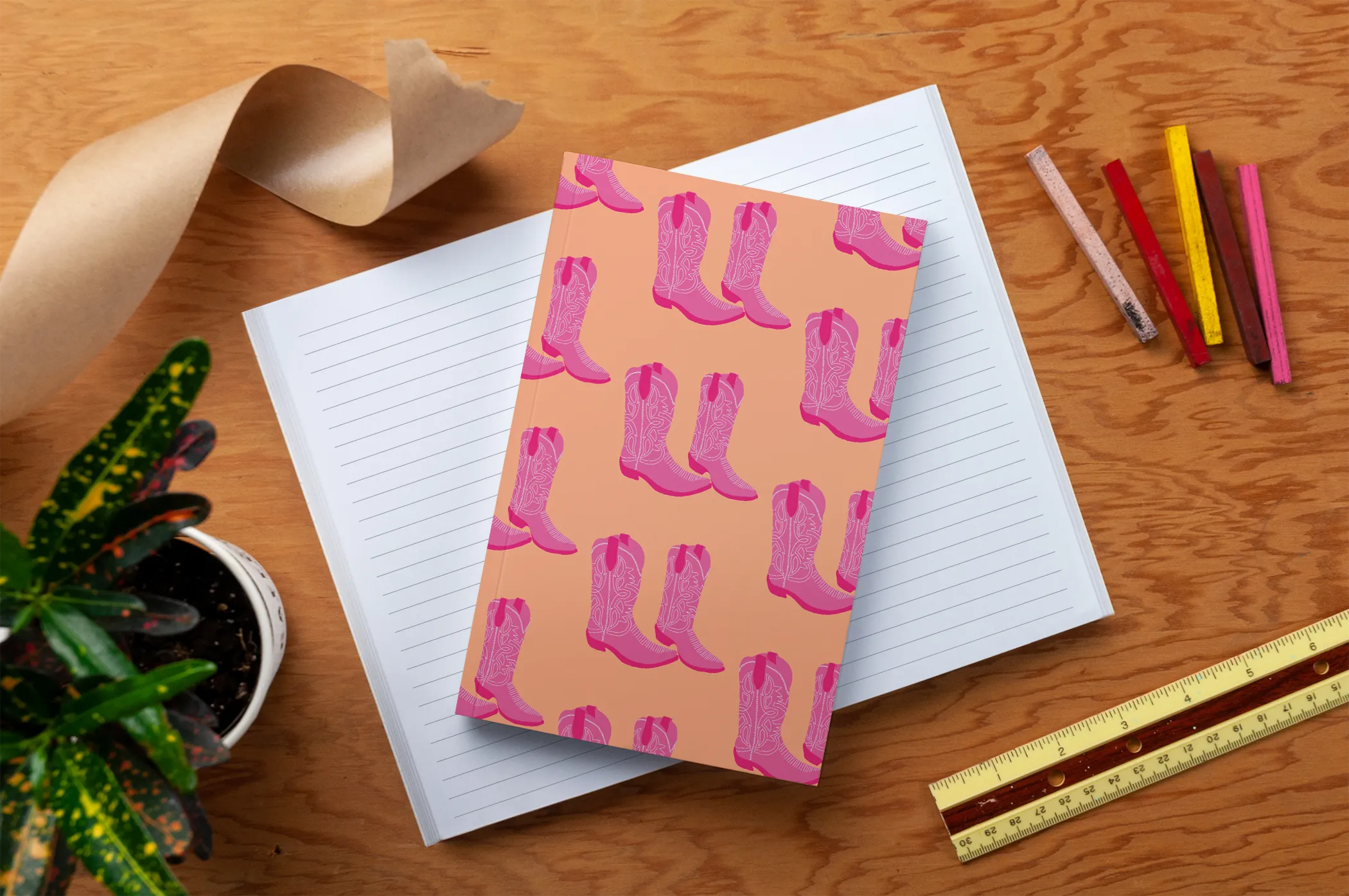 Pink Boots Notebook