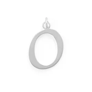 Polished Letter O Initial Pendant