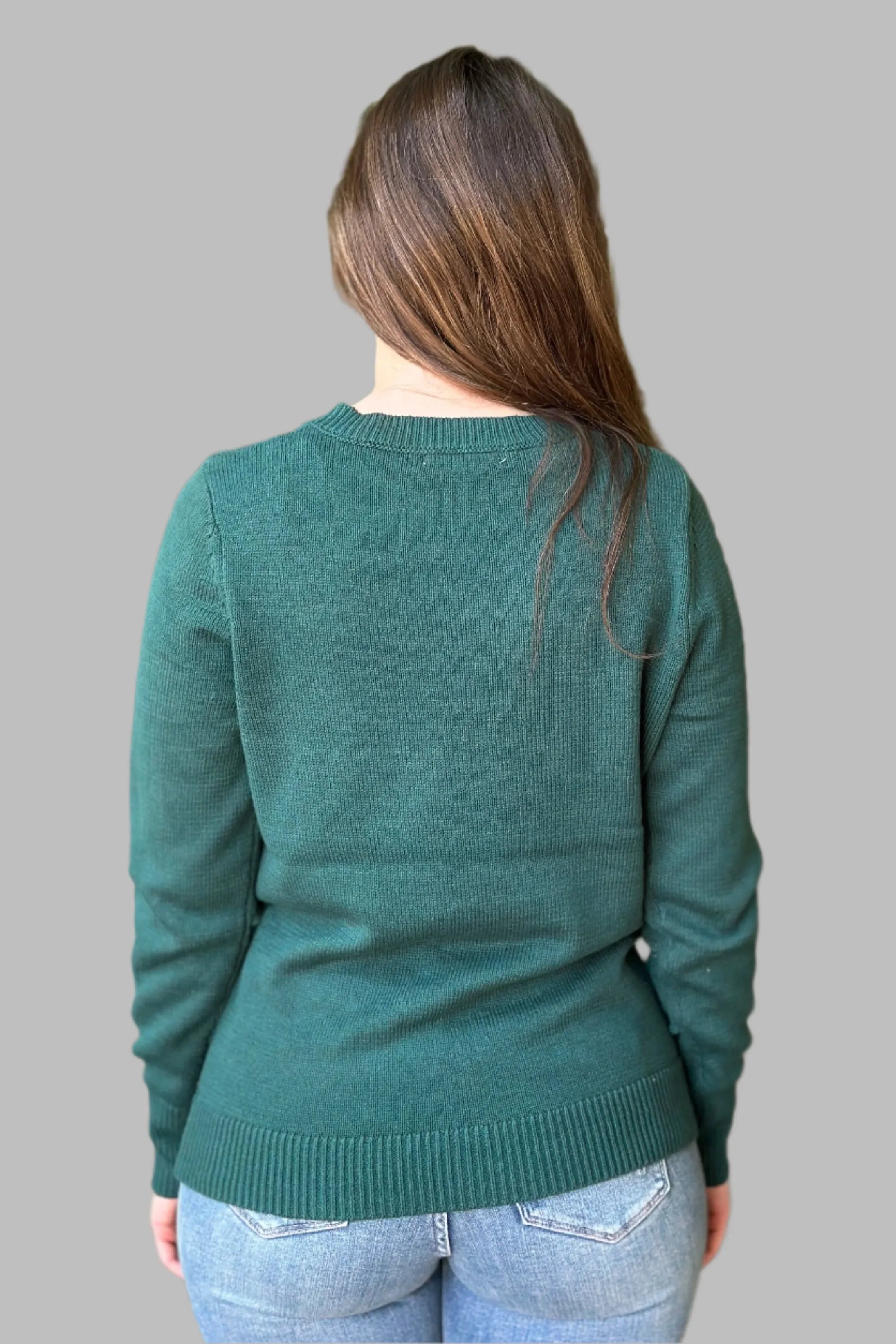 Pompom Star Pullover Green