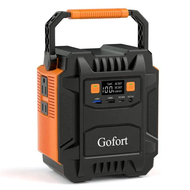 Portable Solar Generator Battery Power Supply 172Wh Emergency Lighting For Outdoor Camping
